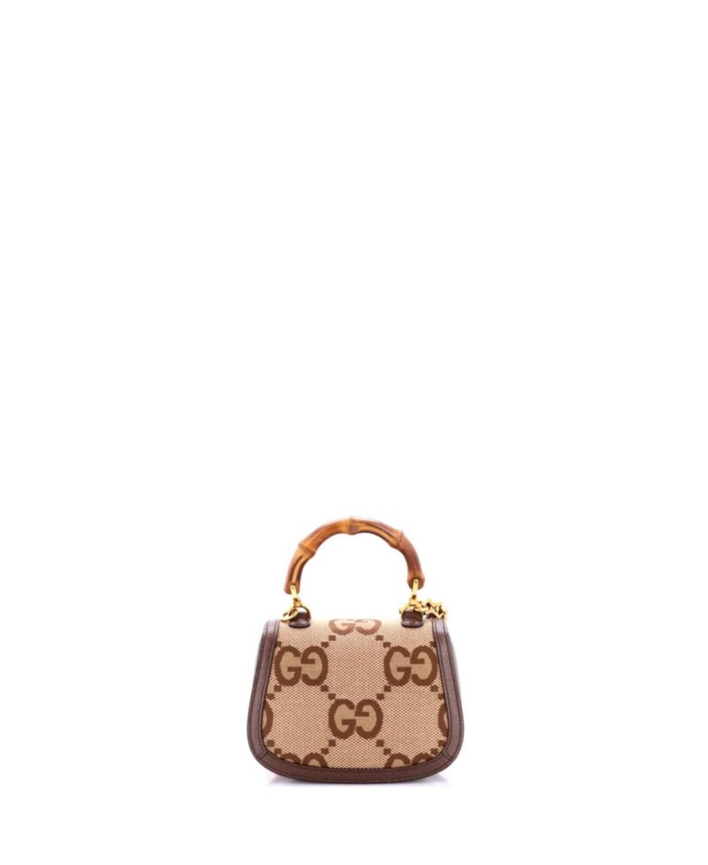 Mini Bamboo 1947 Top Handle Bag Jumbo GG Canvas