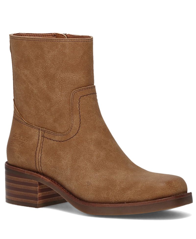 Women's Miranda Low Zip Stacked Heel Booties