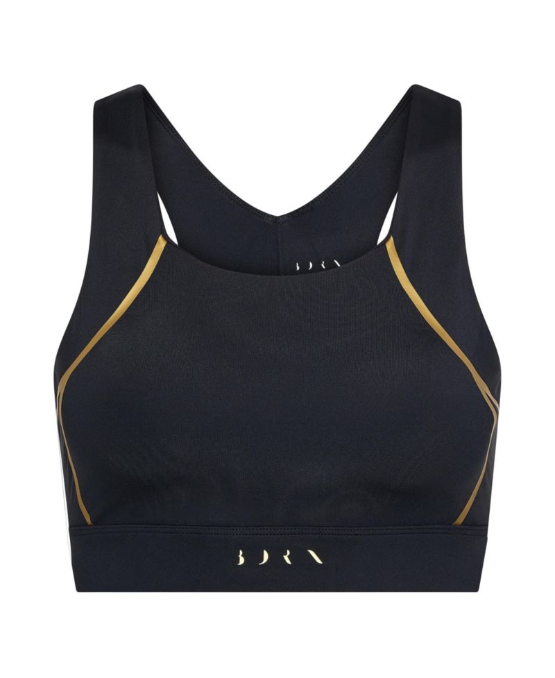Women's Gold Medium Support Performance Sport Top