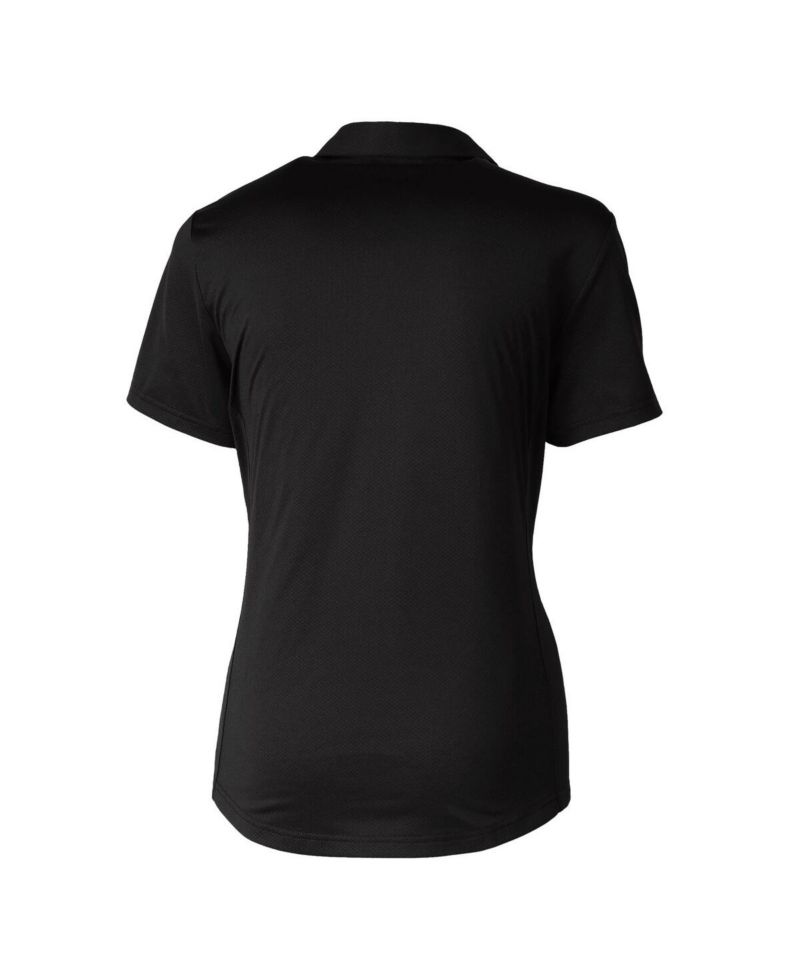 Women's Black UCF Knights Prospect Textured Stretch Polo Top