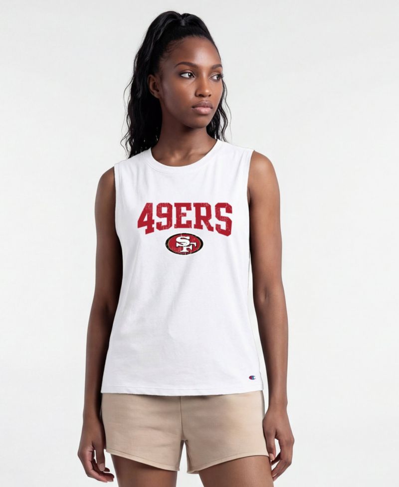 Women's San Francisco 49ers Distressed Sleeveless Muscle Tank