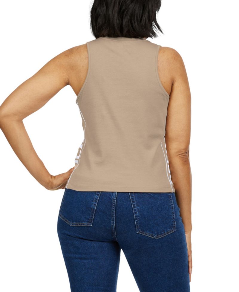 Women's Tan Colorado Rockies Tonal Tank Top