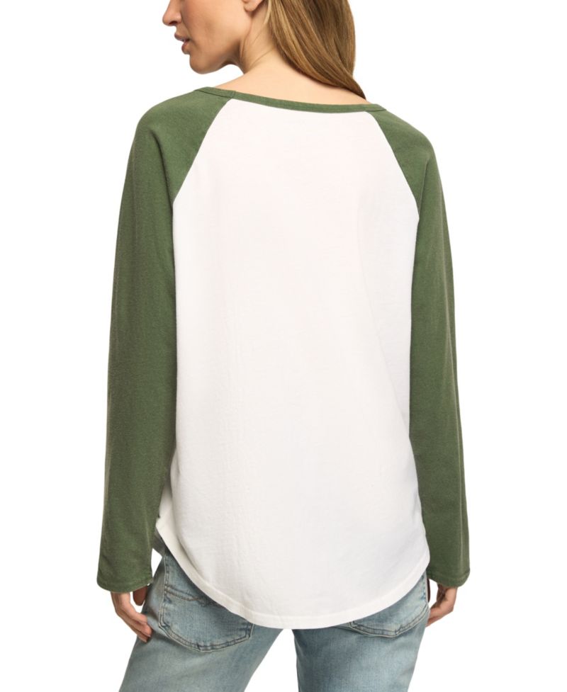 Women's Heart Lotus Graphic 3/4-Sleeve T-Shirt