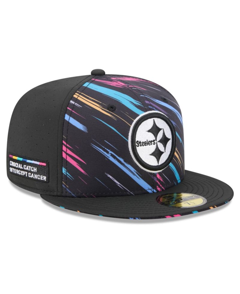 Men's Black Pittsburgh Steelers 2026 NFL Cruical Catch 59FIFTY Fitted Hat