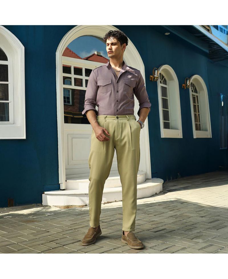 Men's Lime Green Chino Trousers