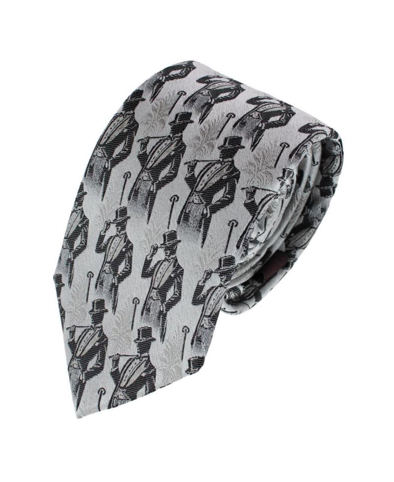 Men's Ambrose Dapper Night Silk Novely Necktie