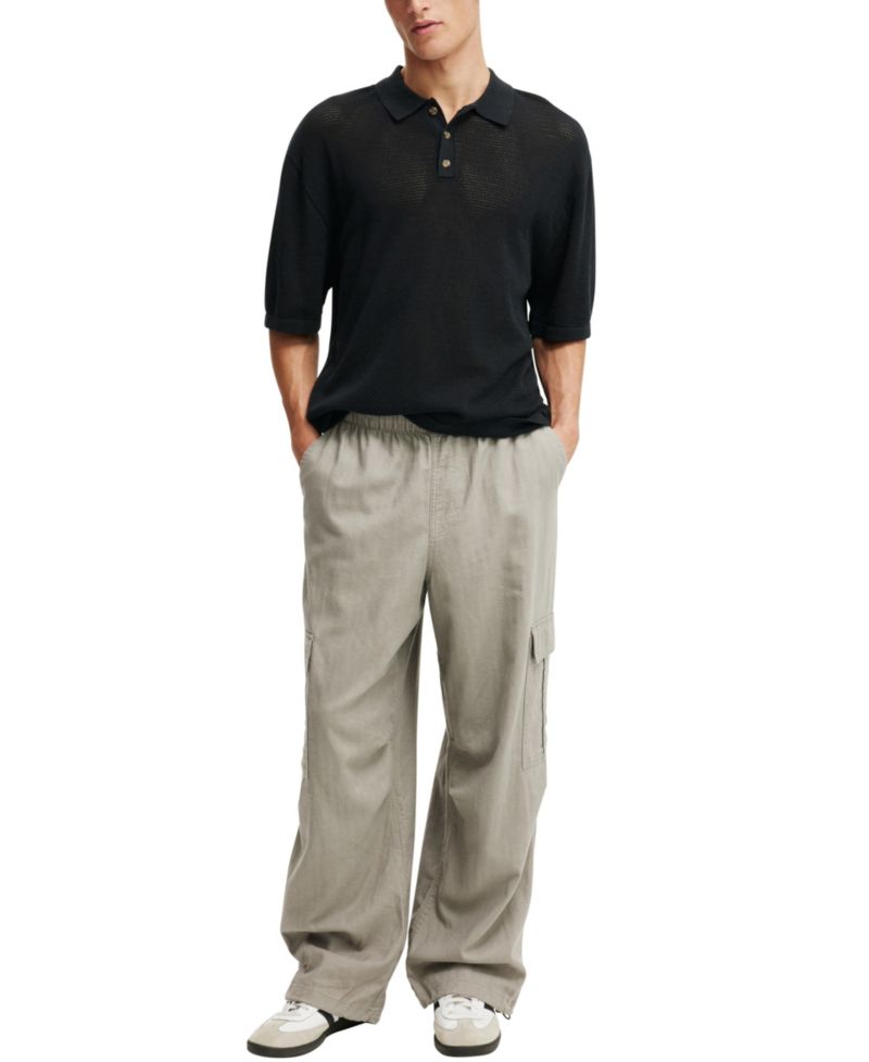 Men's Knitted Polo Shirt