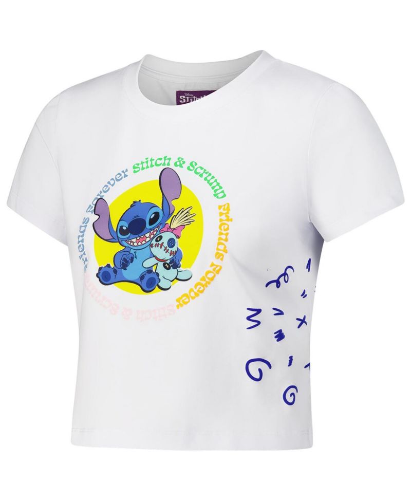 Women's White Lilo and Stitch Scrump Baby Doll T-Shirt