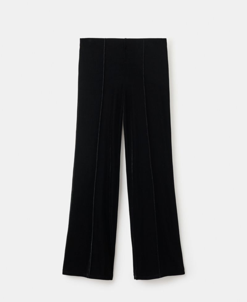 Women's Seam Detail Velvet Pants