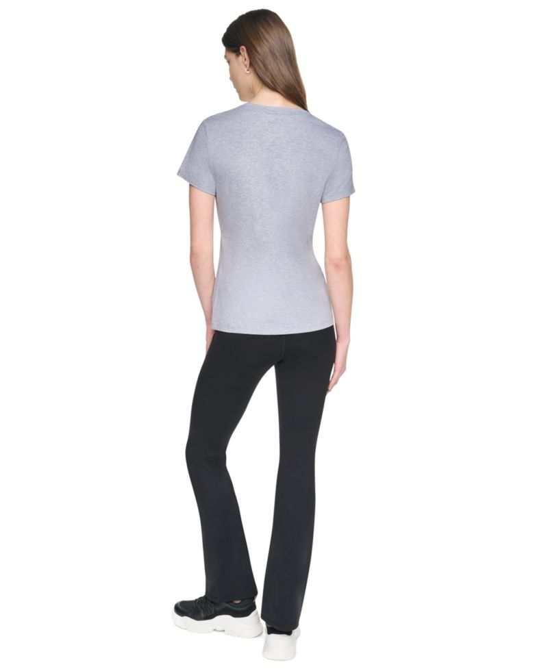 Women's Flocked Logo Crewneck T-Shirt