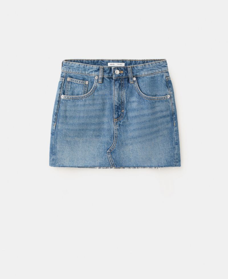 Women's Mid-Rise Denim Skirt