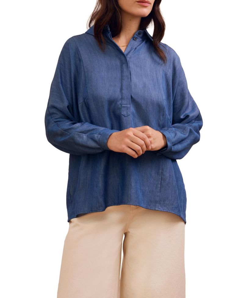 Women's Drapey Pop Over Blouse