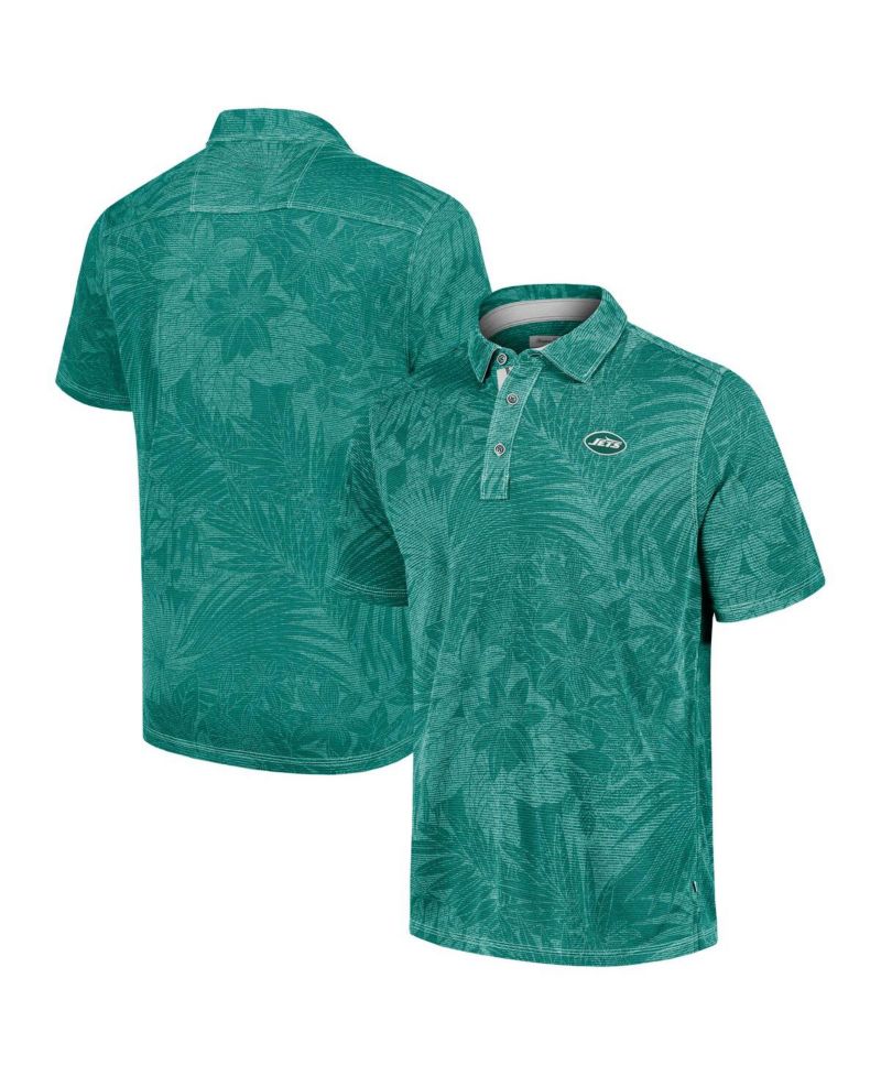 Men's Green New York Jets Sport Santiago Paradise Polo Shirt