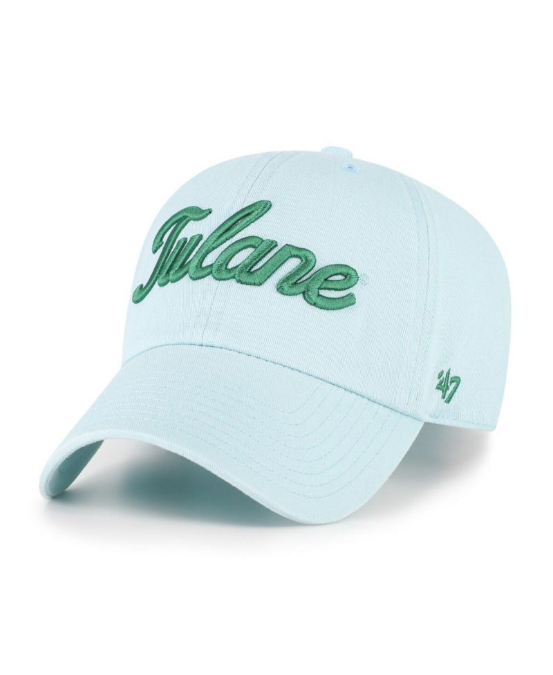 Men's Powder Blue Tulane Green Wave Vault Clean Up Adjustable Hat