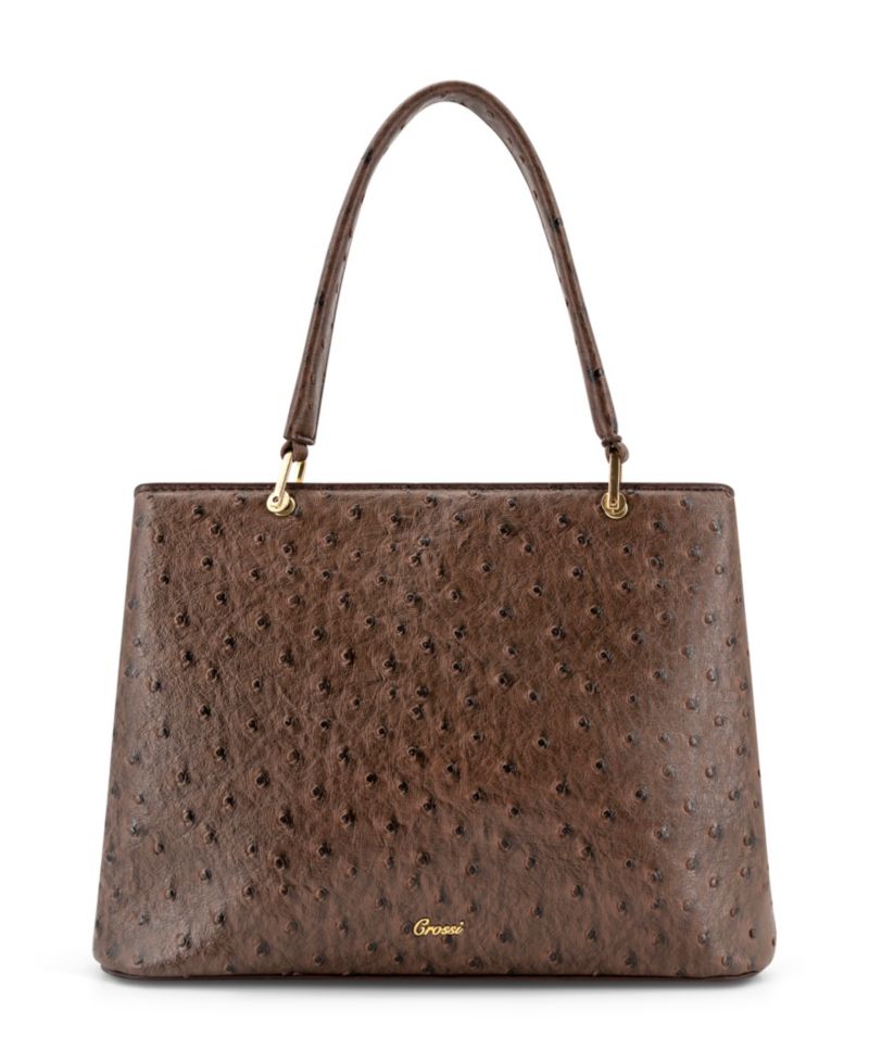 Remi Embossed Bow Medium Satchel Handbag