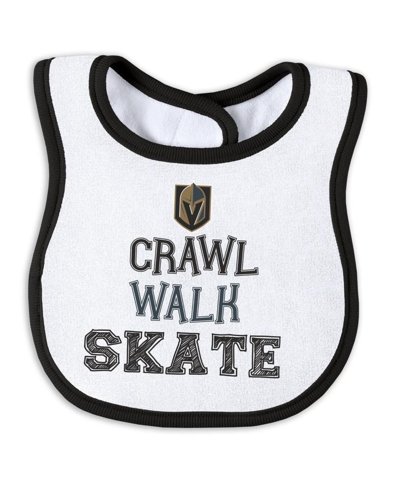 Baby Boys and Girls Vegas Golden Knights Sleep and Play Sleeper Set with Bib