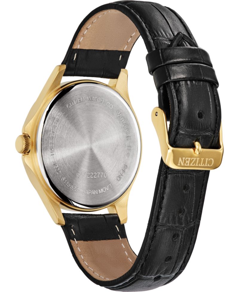 Men's Quartz Brown Leather Strap Watch 41mm