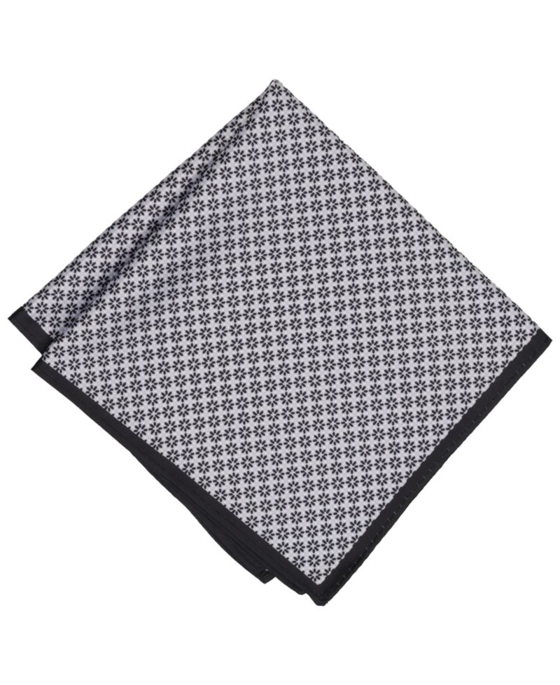 Men's Wells Geometric Pattern Pocket Square