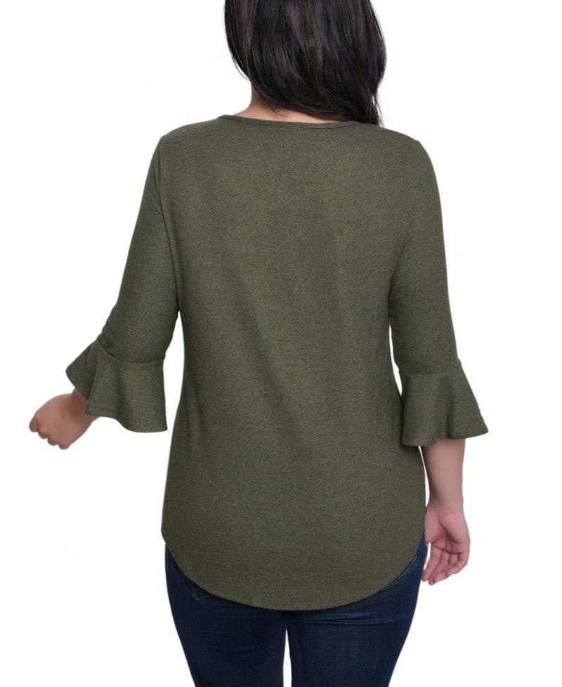 Women's 3/4 Bell Sleeve Pullover Top