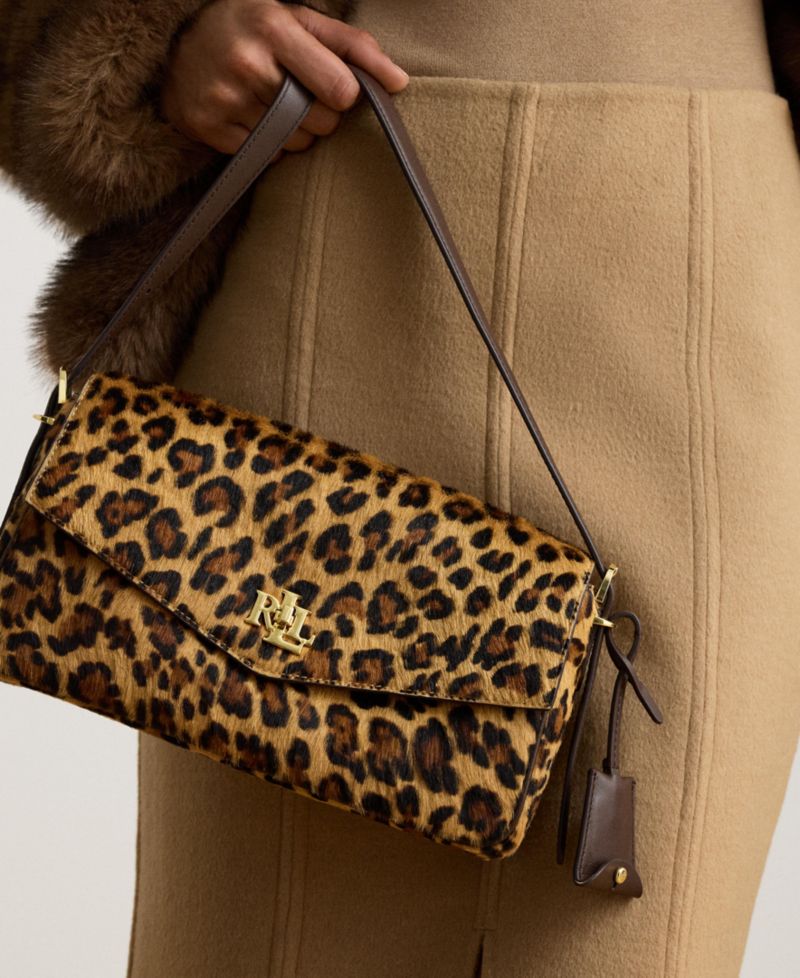 Farrah Leopard Print Small Shoulder Bag