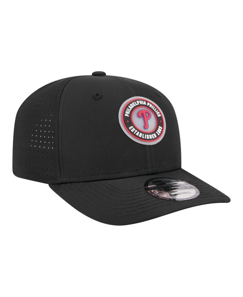 Men's Black Philadelphia Phillies Circle 9SEVENTY Adjustable Hat