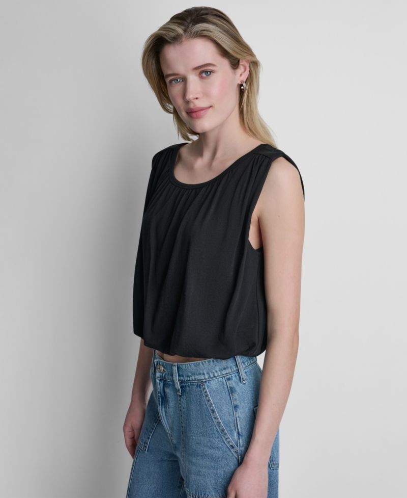 Women's Sleeveless Bubble Top
