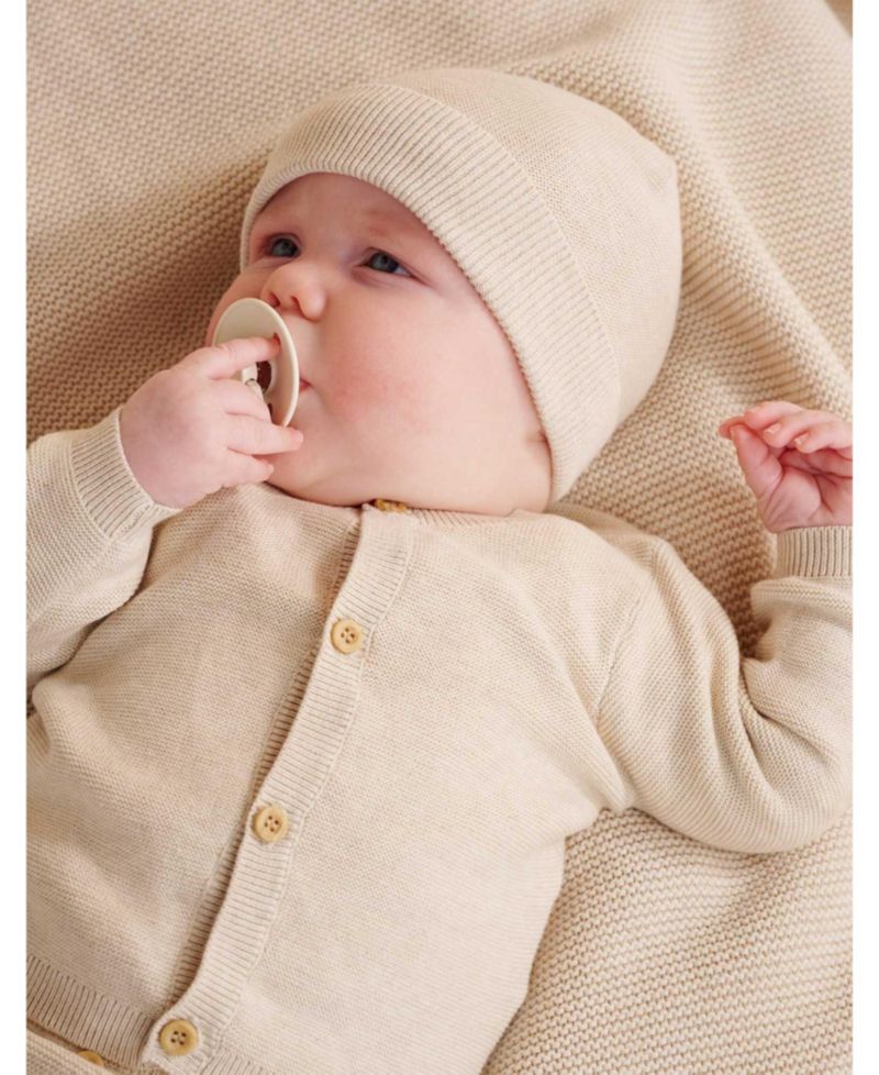Baby Boy and Baby Girl Textured Cardigan