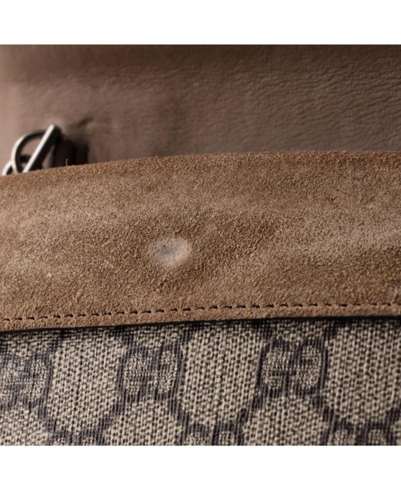 Super Mini Dionysus GG Coated Canvas Crossbody Bag