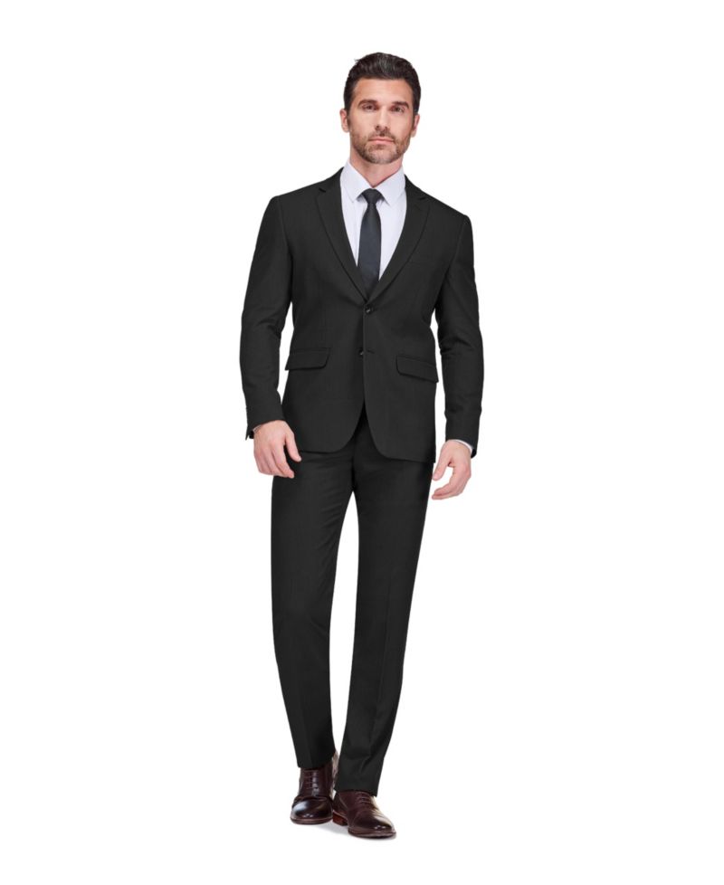 Men's 2 Piece 4 Way Stretch Notch Lapel Slim Fit Suit