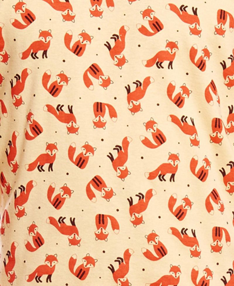 Men's 2-pc. Cotton Long Sleeve Shirt and Pants Allover Print Pajamas