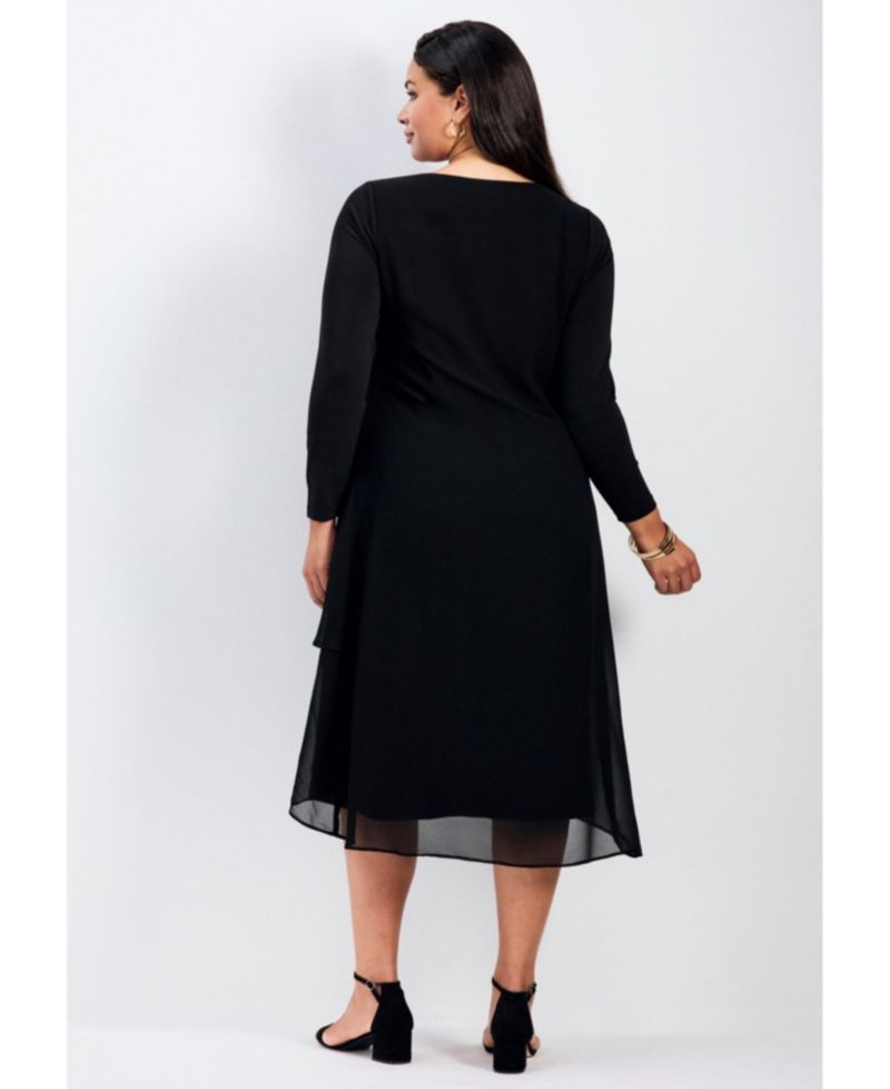 Women's Plus Size Fantasia Chiffon Dress