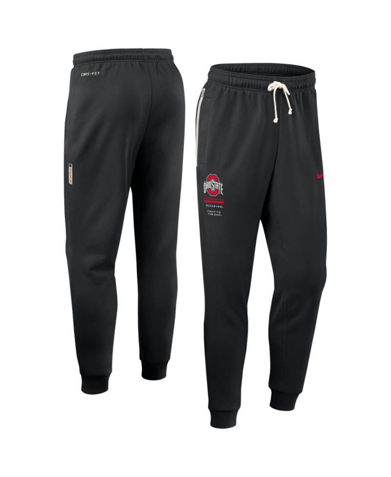 Men's Black Ohio State Buckeyes 2026 Sideline Standard Issue Dri-FIT Taper Pants