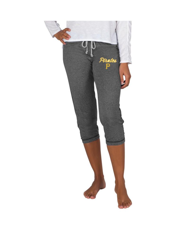 Women's Charcoal Pittsburgh Pirates Quest Knit Capri Pants