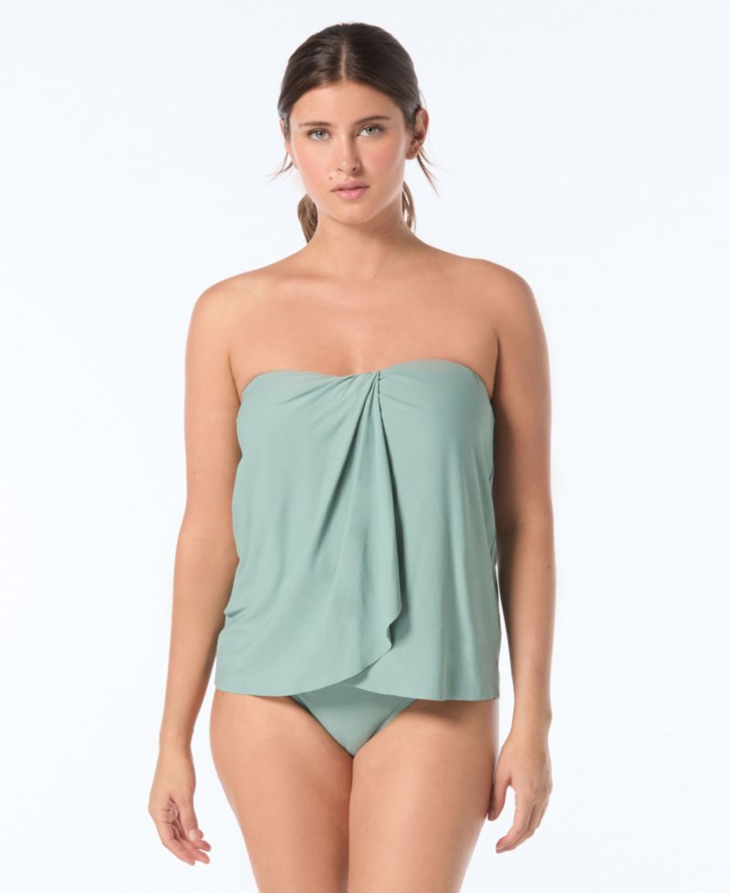 Women's Contours Clarity Bra-Sized Bandeau Tankini Top