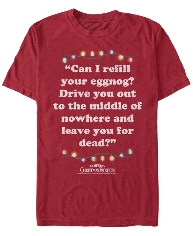 Men's National Lampoon Christmas Vacation Leave For Dead Short-Sleeve T-Shirt