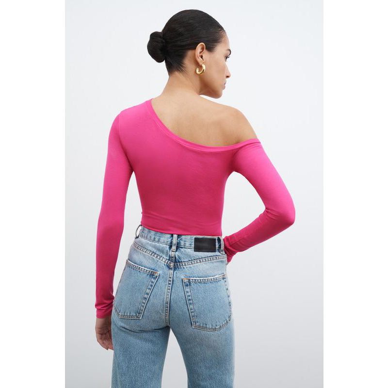 Women's Murray Fitted Off-Shoulder Extra-Long Sleeve Jersey Top