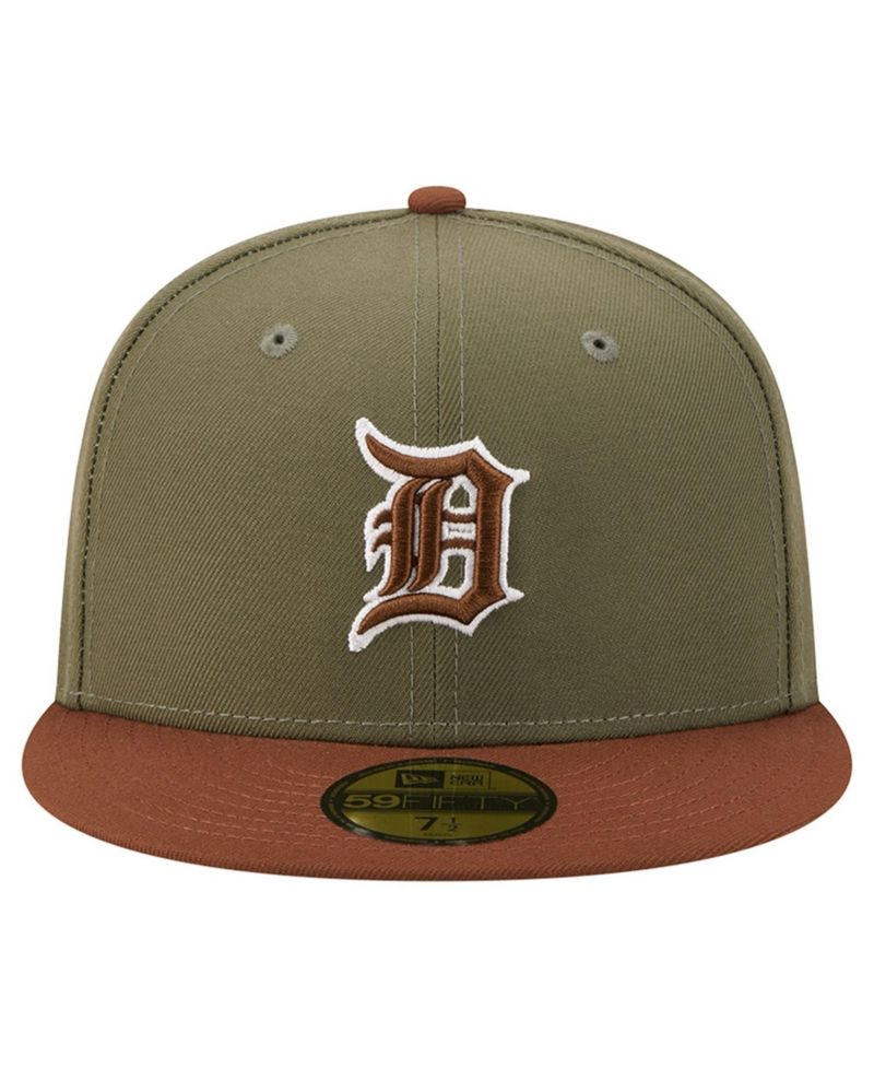 Men's Olive/Brown Detroit Tigers Color Pack 59FIFTY Fitted Hat