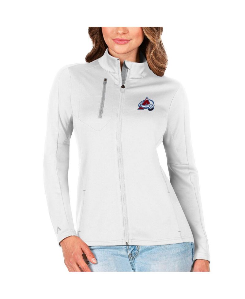 Women's White/Silver Colorado Avalanche Generation Full-Zip Pullover Jacket