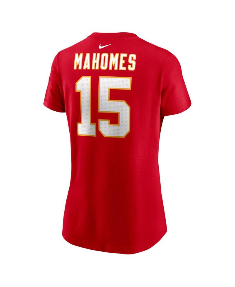 Women's Patrick Mahomes Red Kansas City Chiefs Player Name and Number T-shirt