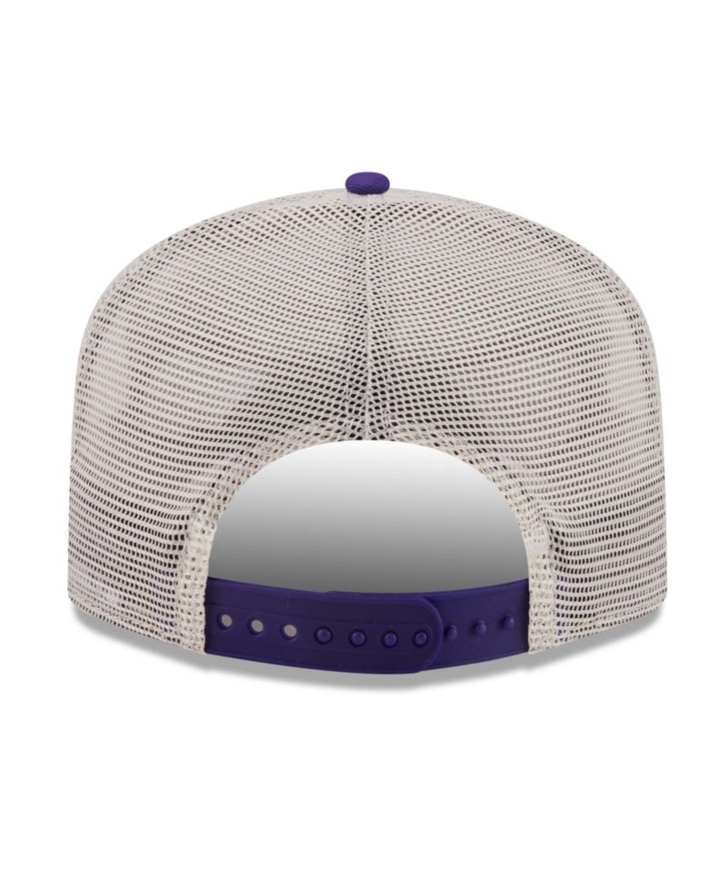 Men's Purple Los Angeles Lakers Layered Patch 19TWENTY Adjustable Hat
