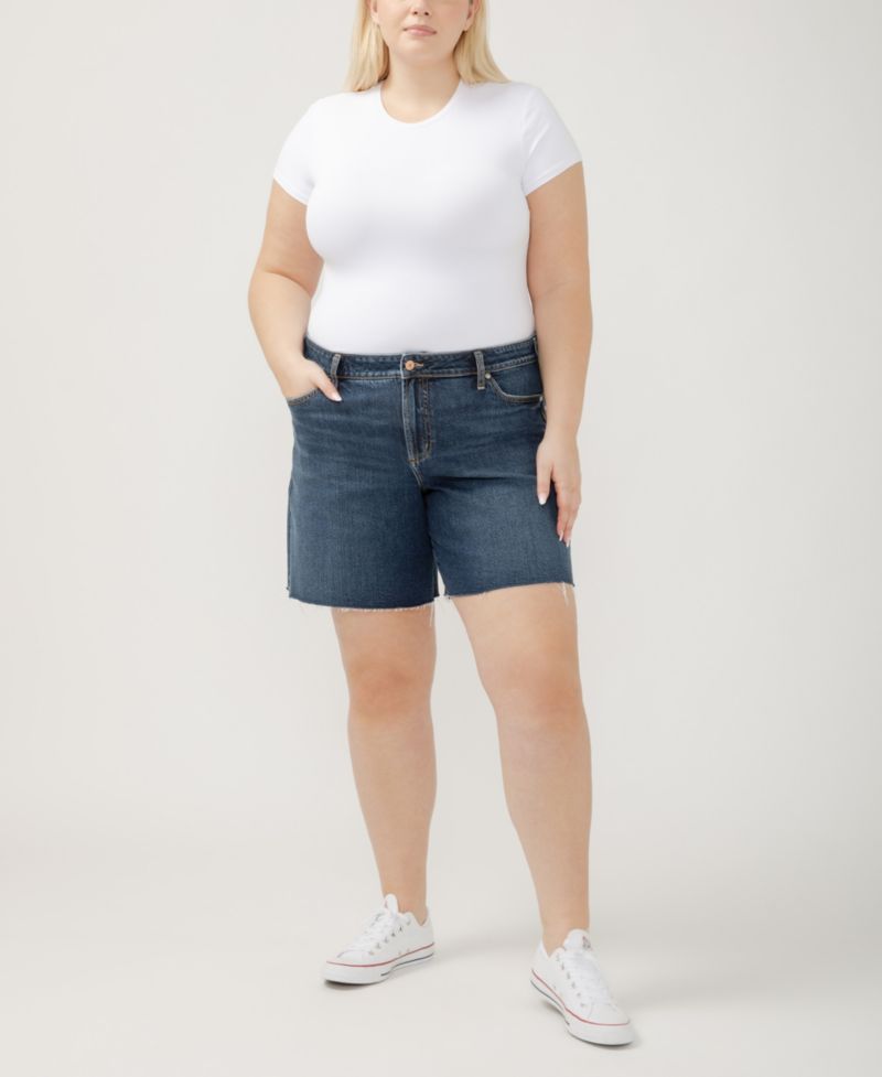 Plus Size Suki Mid Rise Curvy Fit Shorts