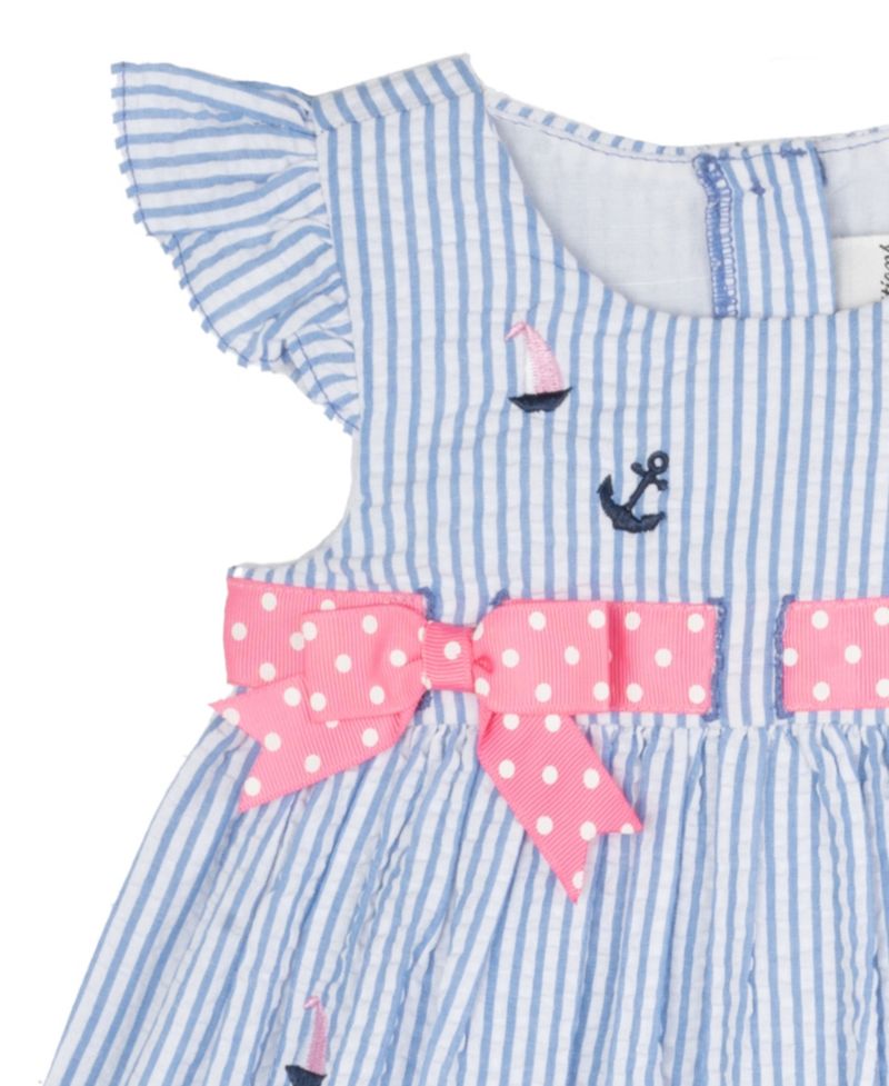 Baby Girls Nautical Seersucker Dress