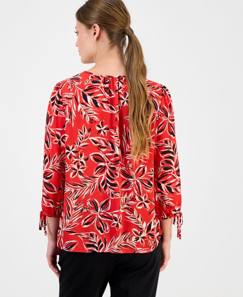 Women's Printed 3/4-Sleeve Top