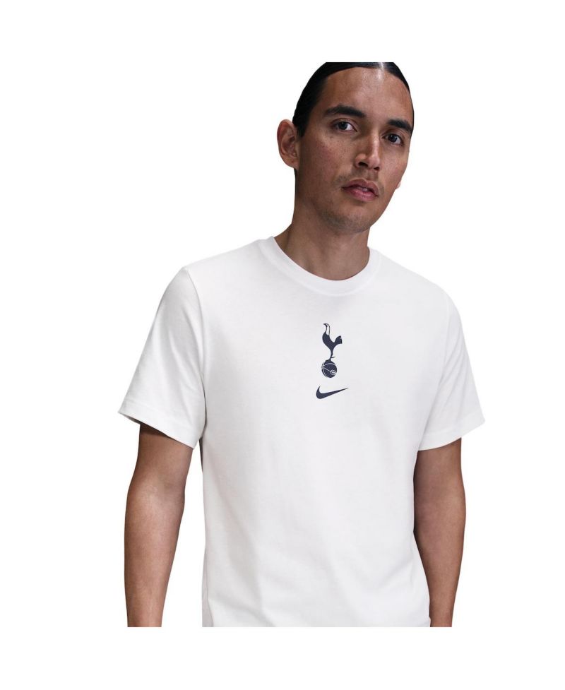 Men's White Tottenham Hotspur Crest T-Shirt