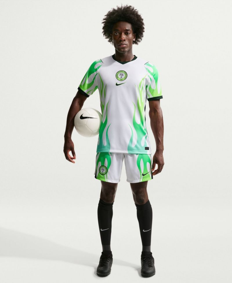 Men's White Nigeria National Team 2026 Away Stadium Replica Shorts