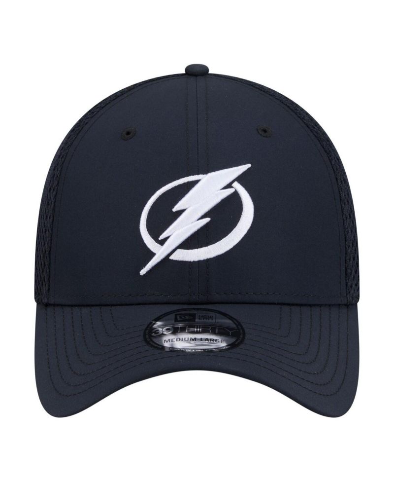 Men's Navy Tampa Bay Lightning Logo 39THIRTY Flex Hat