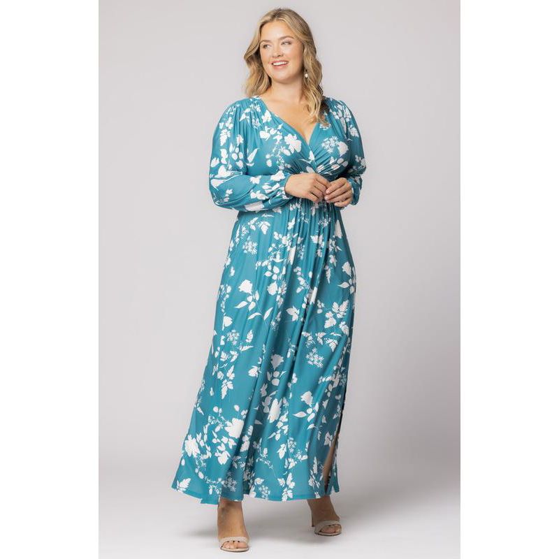 Plus Size Kelsey Long Sleeve Maxi Dress