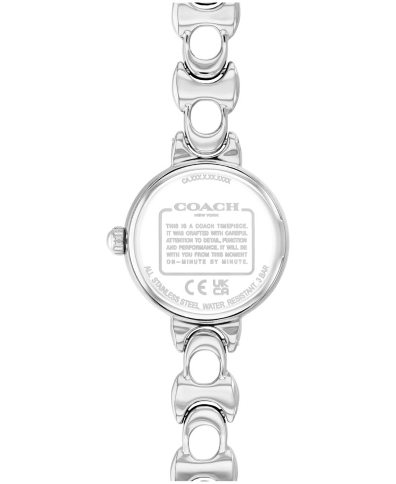 Women's Iris Silver Tone Stainless Steel Bracelet Watch, 22.5mm