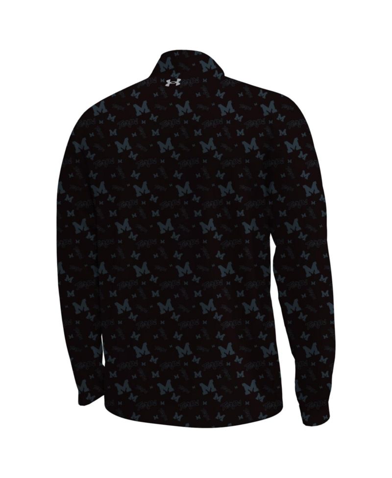 Men's Black Maryland Terrapins Gameday Armourfuse Half-Zip Sweatshirt