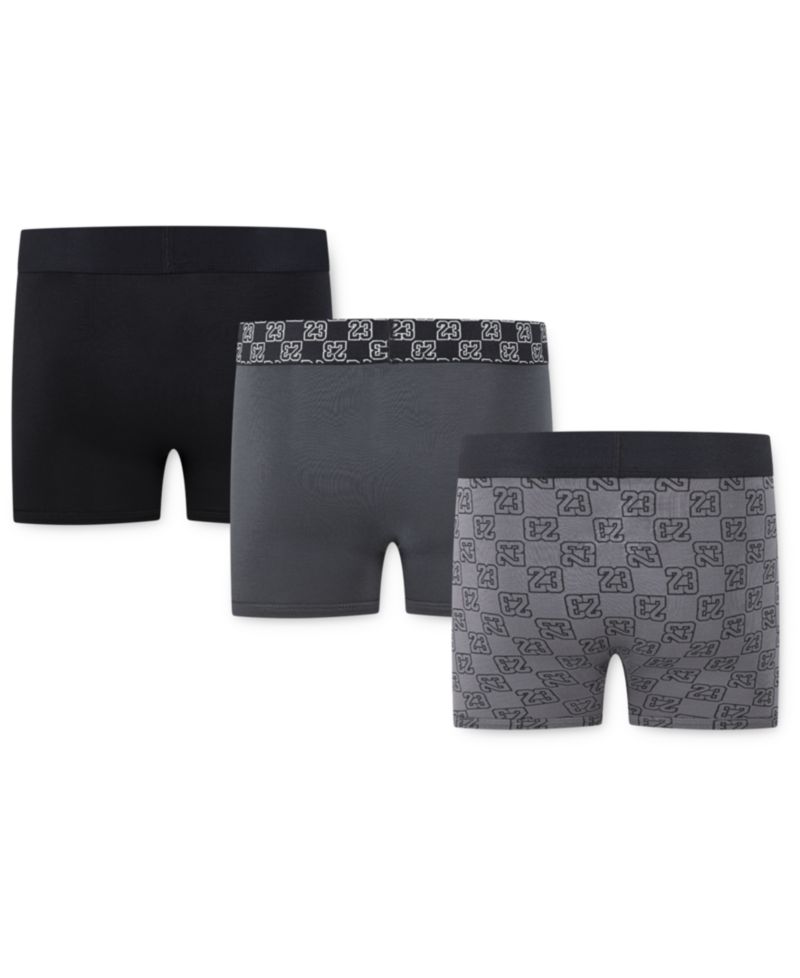 Boys 8-20 3-Pack 23 Monogram Boxer Briefs